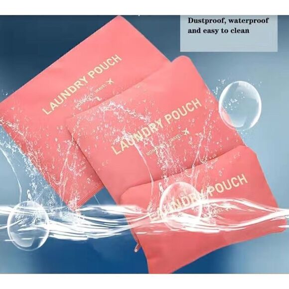 6 Piece Travel/Suitcase Organizers 5 Colors For Men & Women NWT - Picture 3 of 10